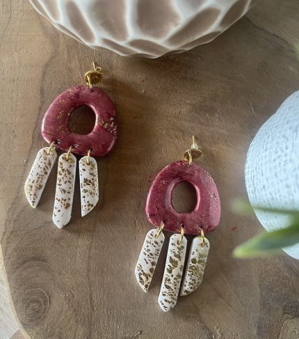 boucles bordeau blanc 1